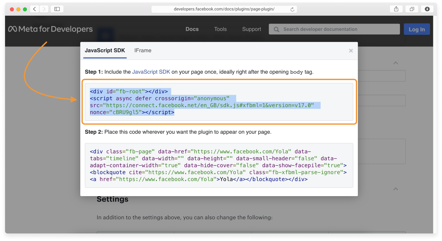 B2C - Embedding a Facebook Page feed - 3.png