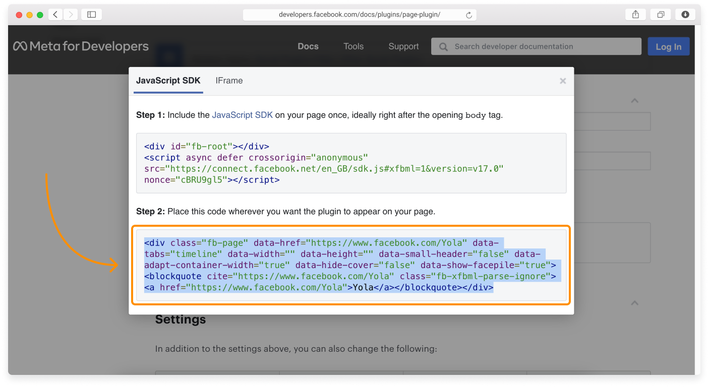 B2C - Embedding a Facebook Page feed - 6.png